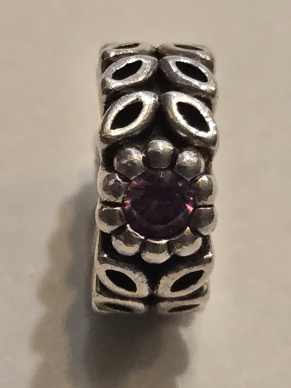 Authentic PANDORA 791224CFP Sparkling Twice As Nice Flower Bead Retired Charm